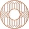 Ekena Millwork Empire Wood Fretwork Pierced Ceiling Medallion, Cherry, 18"OD x 6 5/8"ID x 1/4"T CMWP18X18X0250EPCH - alternate 5